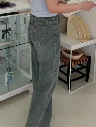 Donna Semi-Wide Denim Pants