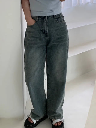 Donna Semi-Wide Denim Pants