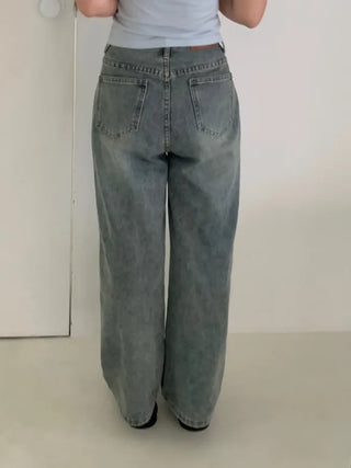 Donna Semi-Wide Denim Pants