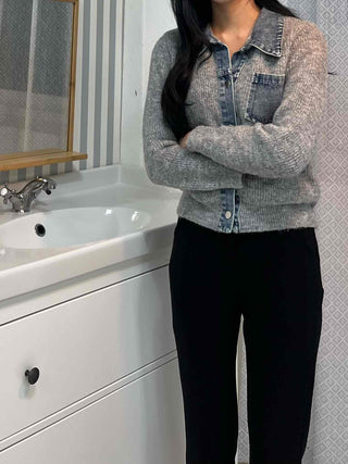 High-waisted Semi-bootcut Slim Slacks