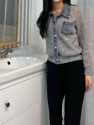 High-waisted Semi-bootcut Slim Slacks