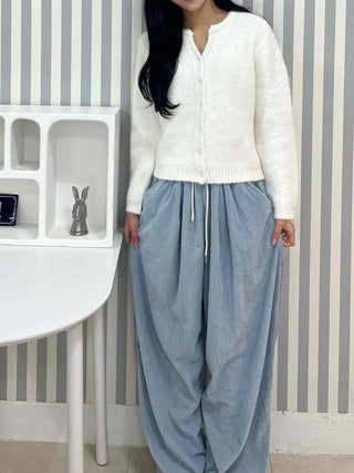 Cotton Spandex Drape Maxi Cargo Pocket Long Pants
