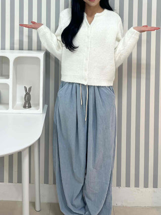 Cotton Spandex Drape Maxi Cargo Pocket Long Pants