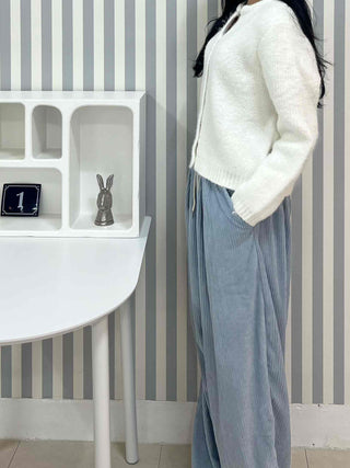Cotton Spandex Drape Maxi Cargo Pocket Long Pants