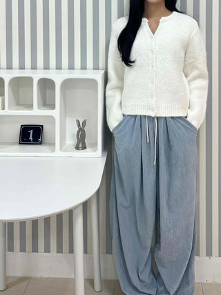 Cotton Spandex Drape Maxi Cargo Pocket Long Pants