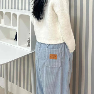 Cotton Spandex Drape Maxi Cargo Pocket Long Pants