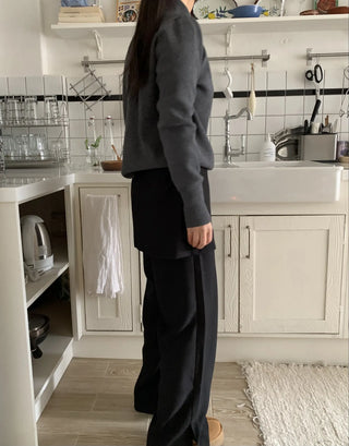 Daily Basic Round Neck Button Cardigan