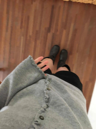 Daily Button V-Neck Slim Fit Knit Cardigan