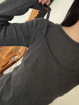 Soft Slim Fit Round Neck Long Sleeve Tee