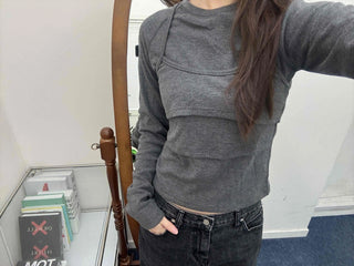 Soft Slim Fit Round Neck Long Sleeve Tee