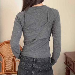 Soft Slim Fit Round Neck Long Sleeve Tee