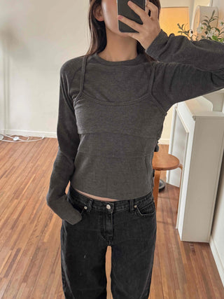 Soft Slim Fit Round Neck Long Sleeve Tee