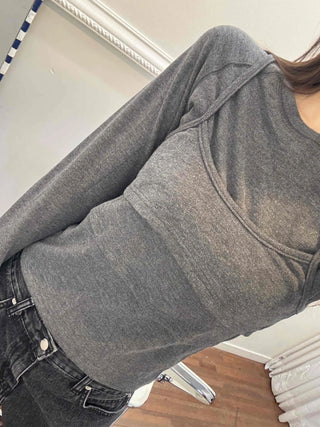 Soft Slim Fit Round Neck Long Sleeve Tee