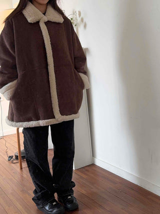 Boa Shearling Oversized Sherpa Coat