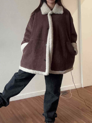 Boa Shearling Oversized Sherpa Coat