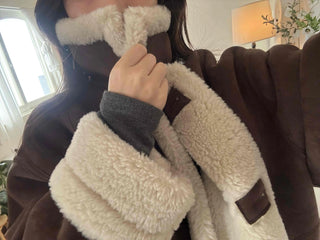 Boa Shearling Oversized Sherpa Coat