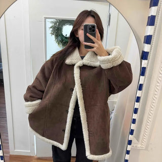 Boa Shearling Oversized Sherpa Coat