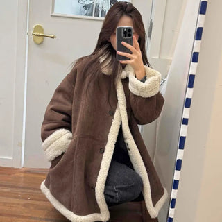 Boa Shearling Oversized Sherpa Coat