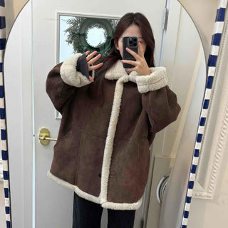 Boa Shearling Oversized Sherpa Coat