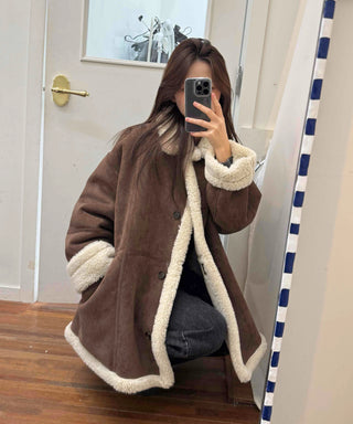 Boa Shearling Oversized Sherpa Coat