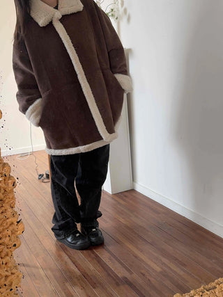 Boa Shearling Oversized Sherpa Coat