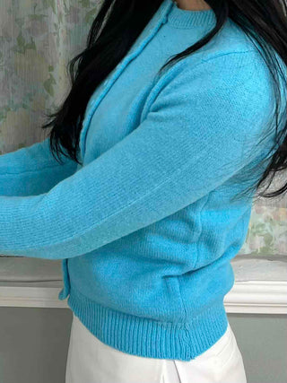 Classic Round Full Button Daily Knit Cardigan