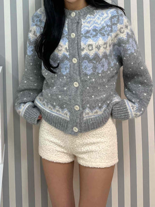 Romantic Bubble Loop Brushed Knit Shorts