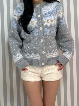 Romantic Bubble Loop Brushed Knit Shorts