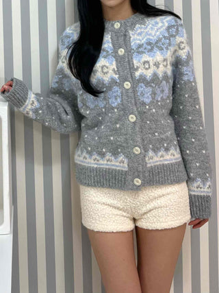 Romantic Bubble Loop Brushed Knit Shorts
