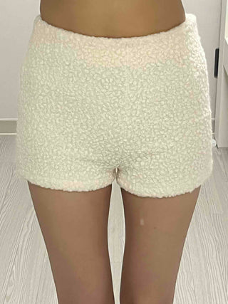 Romantic Bubble Loop Brushed Knit Shorts