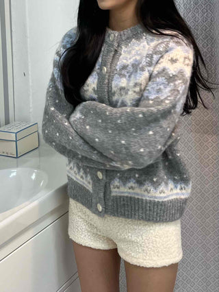 Romantic Bubble Loop Brushed Knit Shorts