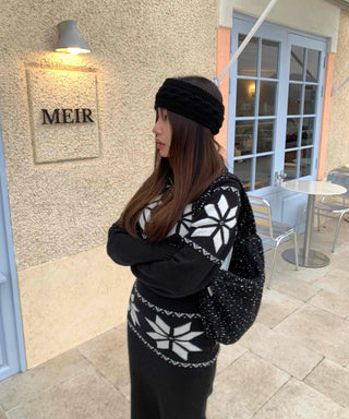 Star embroidered vest and wide pants two-piece set