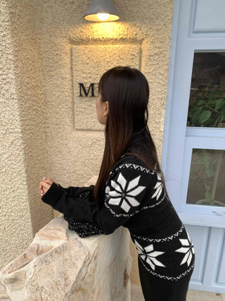 Star embroidered vest and wide pants two-piece set