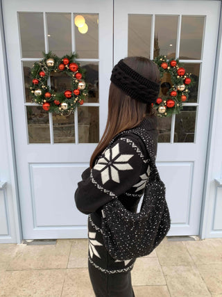 Star embroidered vest and wide pants two-piece set