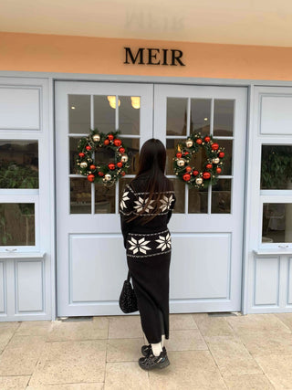 Star embroidered vest and wide pants two-piece set