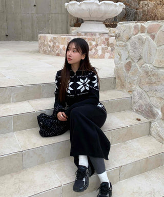 Star embroidered vest and wide pants two-piece set