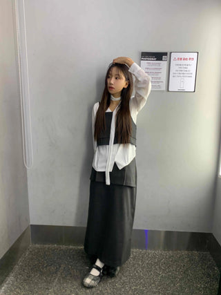 Romantic Shirred Round Neck Puff Blouse