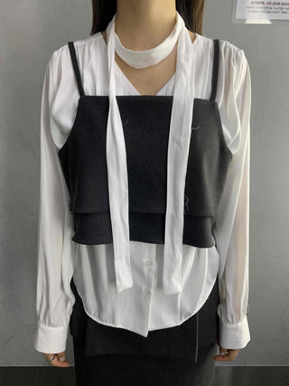 Romantic Shirred Round Neck Puff Blouse