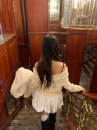 Soft Mood Tiered Button Elastic Mini Skirt