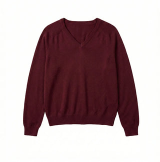Kiro V-neck Basic Spring Domestic Layered Raglan Daily Long Sleeve Knit