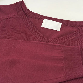 Kiro V-neck Basic Spring Domestic Layered Raglan Daily Long Sleeve Knit