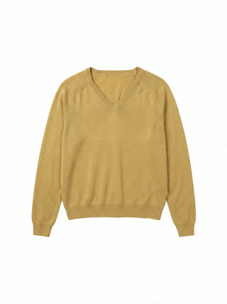 Kiro V-neck Basic Spring Domestic Layered Raglan Daily Long Sleeve Knit