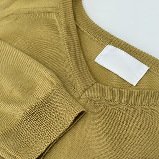 Kiro V-neck Basic Spring Domestic Layered Raglan Daily Long Sleeve Knit
