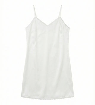 Rodi Silk Sleeveless Layered Lace V-Neck Korean Frill Satin Spring Mini Bustier  Dress