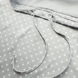 Sailor Dot Silk Satin H-Line Midi Korean Satin Skirt