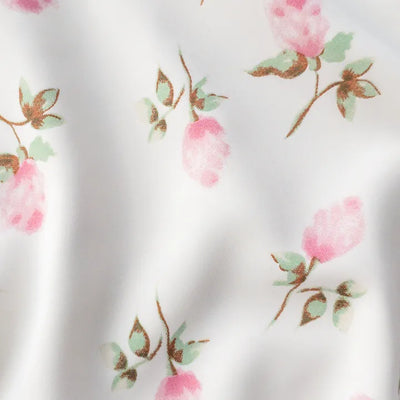 Pring Flower H-line Long Chiffon Silk Satin Plus Size Satin SpringSummer Skirt