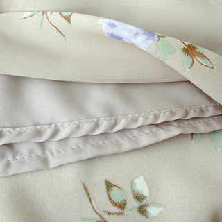 Pring Flower H-line Long Chiffon Silk Satin Plus Size Satin SpringSummer Skirt