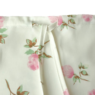 Pring Flower H-line Long Chiffon Silk Satin Plus Size Satin SpringSummer Skirt
