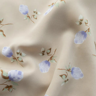 Pring Flower H-line Long Chiffon Silk Satin Plus Size Satin SpringSummer Skirt
