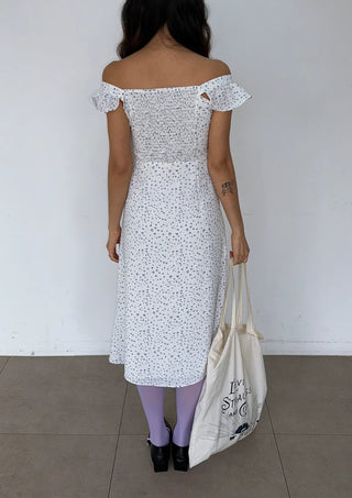 Raw Flower Pattern Chiffon Layered Long Sleeveless Short Sleeve Two-Way Flare  A-Line Long Dress